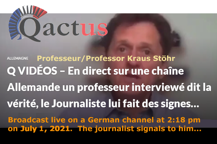 Le professeur interviewé dit que «Le risque pour la vaccination est actuellement plus elevé que pour l’infection»! ( 1 juillet 2021)