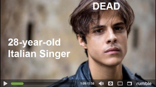 28-year-old Italian singer DEAD from Covid shots