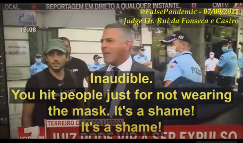 Judge Dr. Rui da Fonseca e Castro confronts cops in Portugal