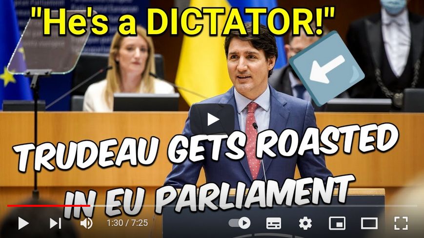 Trudeau – “He’s a dictator!”:  EU Parliament